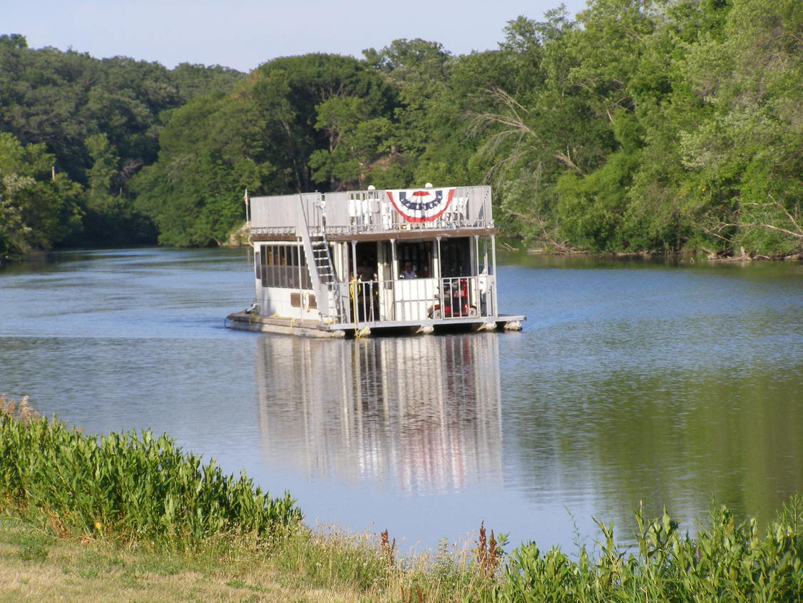 Iowa Falls IA Riverboat Giving Rides Down The Iowa River Photo 