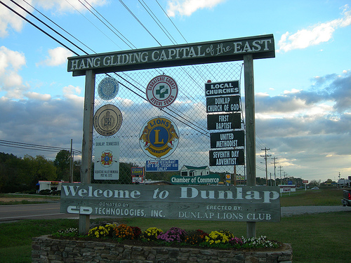Dunlap, TN: Dunlap TN Town Sign