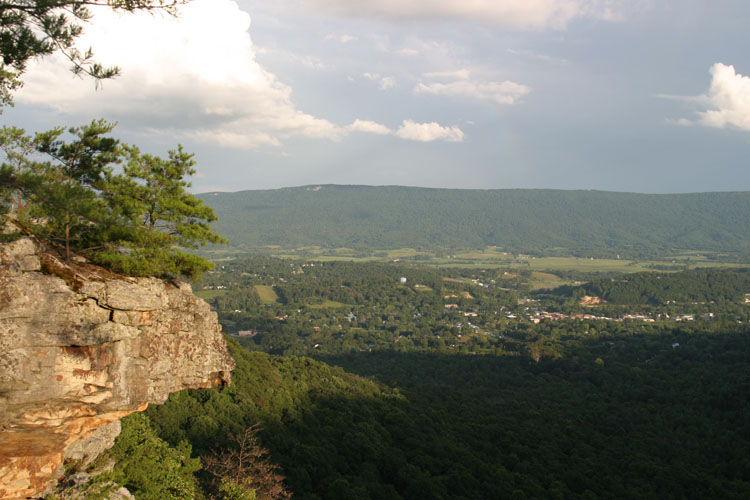 Dunlap, TN: View of Sequatchie Valley from Fredonia Mountain, Dunlap TN