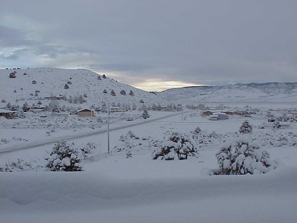 Carson City, NV: Early winter morning in TRE, Wellington, NV.