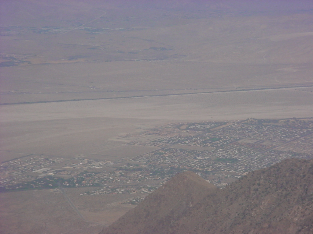 Palm Springs, CA: View of Palm Springs from the Air Tram