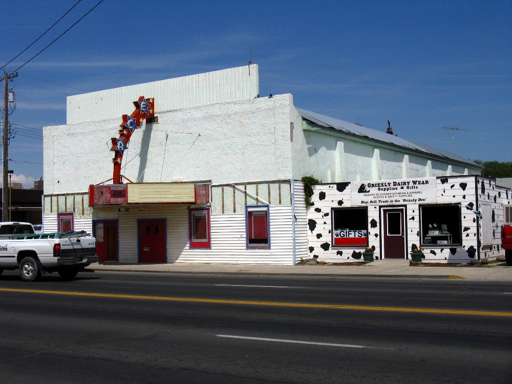 Wendell, ID: The old Ace Theatre and Cow Building