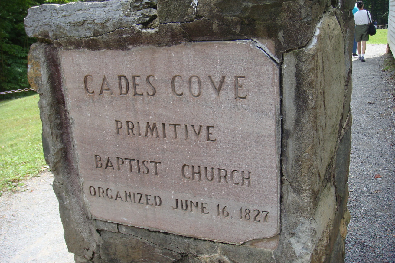 Townsend, TN: Cades Cove: Primitive Baptist Church landmark