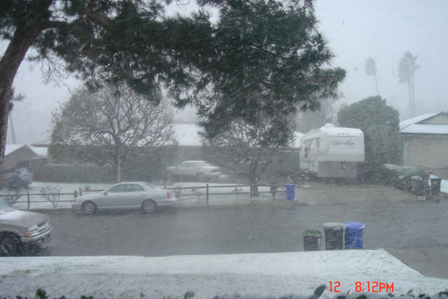San Bernardino, CA: Blizzard in the San Bernardino Area