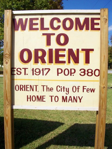 Orient, IL: Our Welcome to Orient Illinois Sign