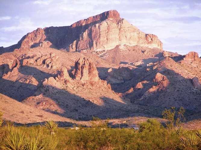 Golden Valley, AZ: Sunrise From Naco and Aquarius Mt Nutt Looking West Toward the Black Mtns