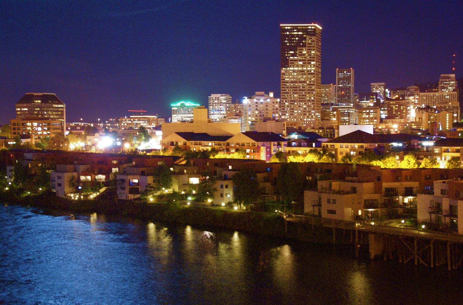Portland, OR: Downtown Portland at Night