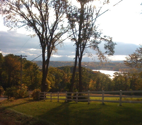 Stuyvesant, NY: Hudson River From Sharptown Road Near Brown's