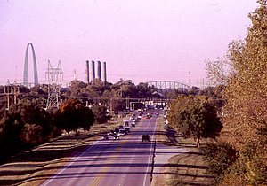 Smithton, IL: Downtown St. Louis from Cahokia - Dupo Bridge