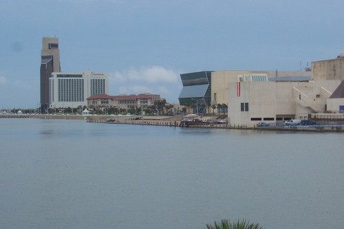 Corpus Christi, TX: View of city from Texas State Aquarium