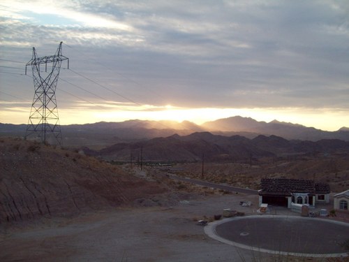 Bullhead City, AZ: Bullhead City Limits at Sunset
