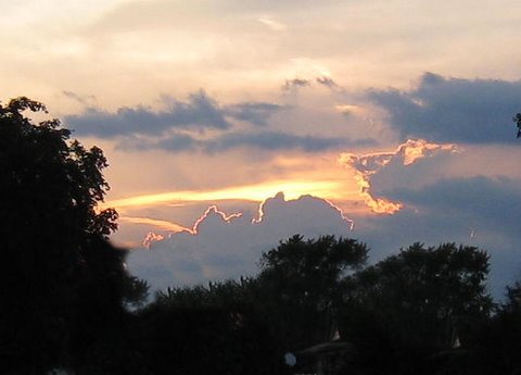 St. Clair Shores, MI: Clouds on my walk, St. Clair Shores, MI