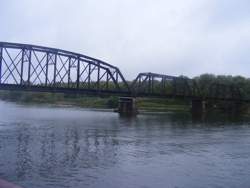 La Crescent, MN: railroad Bridge cross The Mississippi River