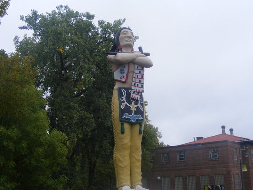 La Crosse, WI: Native American Statue in Riverslide Park