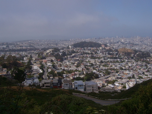 San Francisco, CA: San Francisco, CA as seen from twin peaks