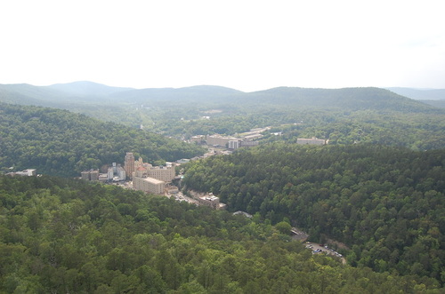 Hot Springs, AR: View of Downtown Hot Springs from Observation Tower
