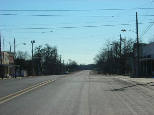 Milford, TX: US 77 running through Downtown Milford