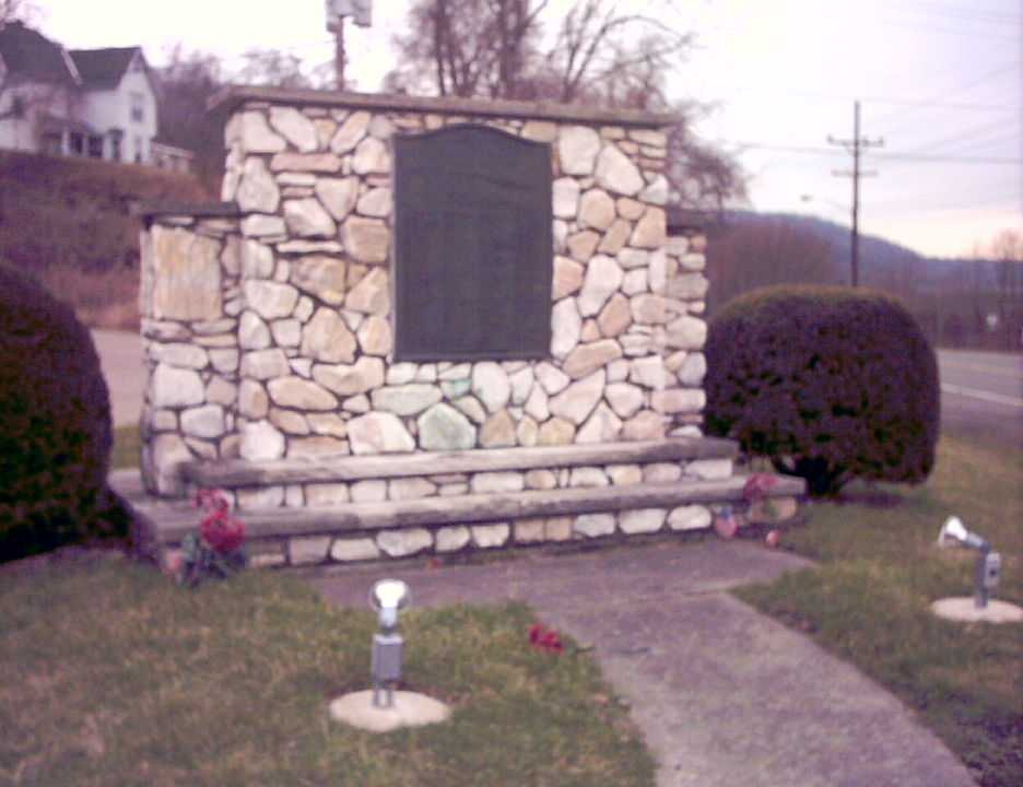 Beech Bottom, WV: Monument in Beech Bottom, WV, that lists all veterans who served in World War II
