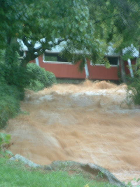 Landrum, SC: FLOODING AT WILLOW CREEK CONSERVATORY