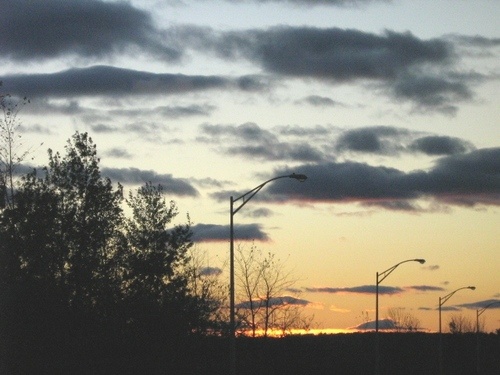 Bristol, CT: sunset on hill
