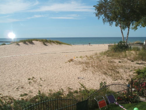 Frankfort, MI: A view of the beach