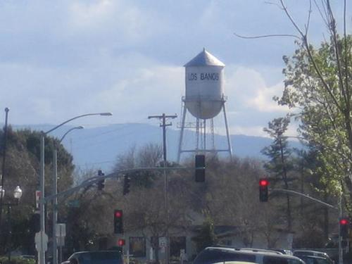 Los Banos, CA: Water Tower in Los Banos