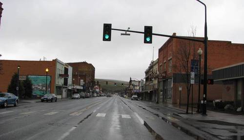 Colfax, WA: Main Street, Colfax, March 2009