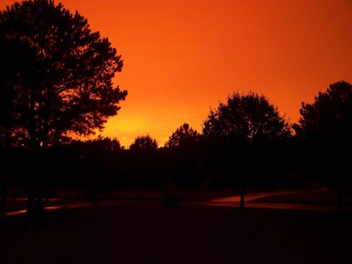McDonough, GA: Orange Sky in June