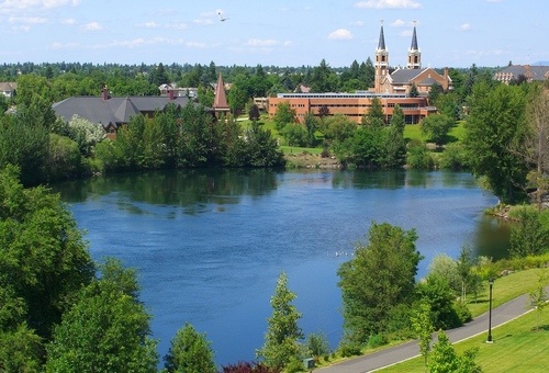 Spokane, WA: Gonzaga University from across the Spokane River