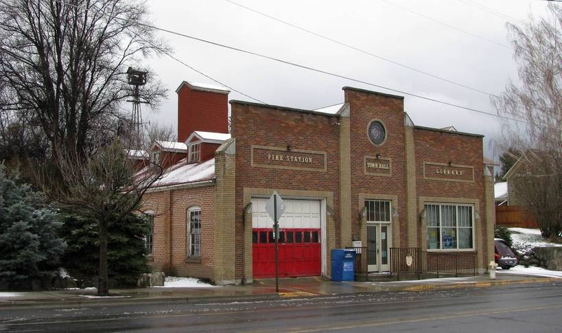 Uniontown, WA: Uniontown City Hall & Library 3-5-09