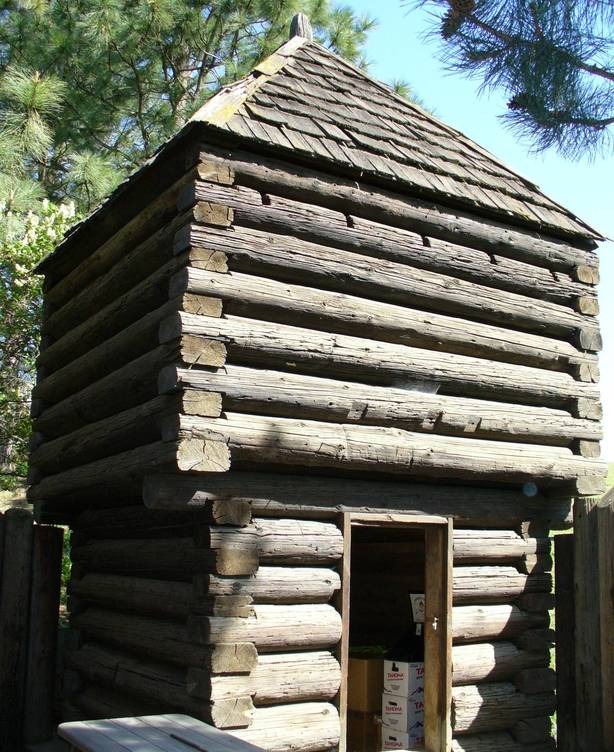 Walla Walla, WA: Fort Walla Walla Museum blockhouse, 2006