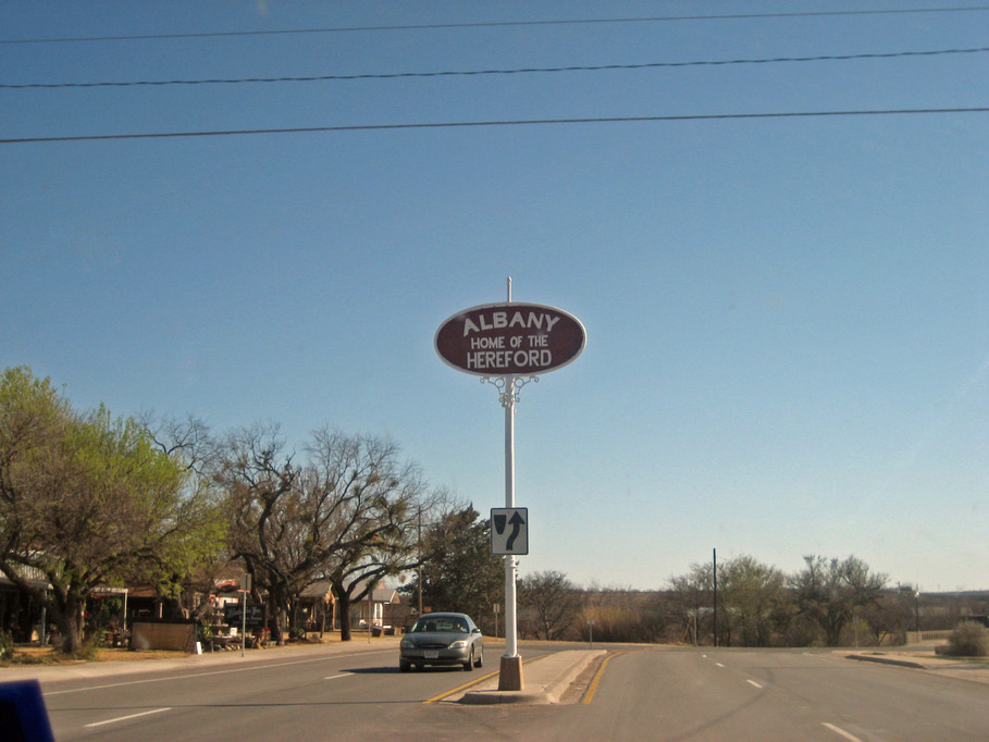 Albany, TX Albany's Popular, "Home of the Hereford" Sign. ) photo