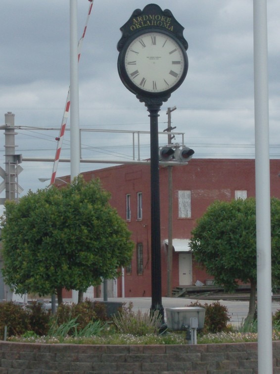 Ardmore, OK Clock at the train station photo, picture, image