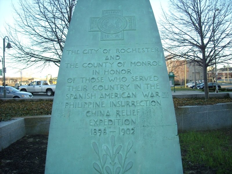 Rochester, NY: Rochestre and Monroe County War Memorial Inscription