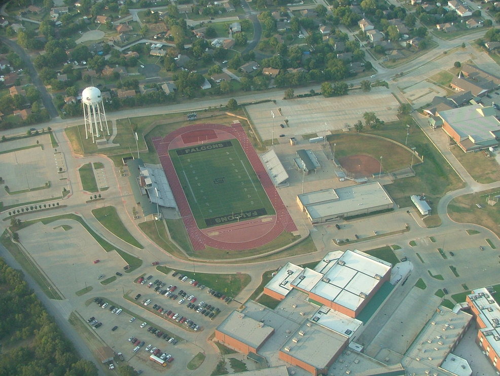 Corinth, TX: Falcon Field - where the Lake Dallas football team plays.