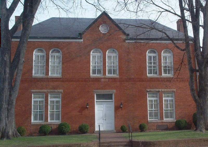 Lawrenceville, VA: Brunswick Clerk's Office - Designed by Marion J. Dimmock of Richmond, it was built in 1893. It is laid in six-course American bond.