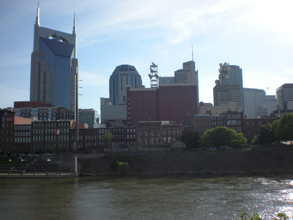 Nashville-Davidson, TN: View of Downtown Nashville from across the river!
