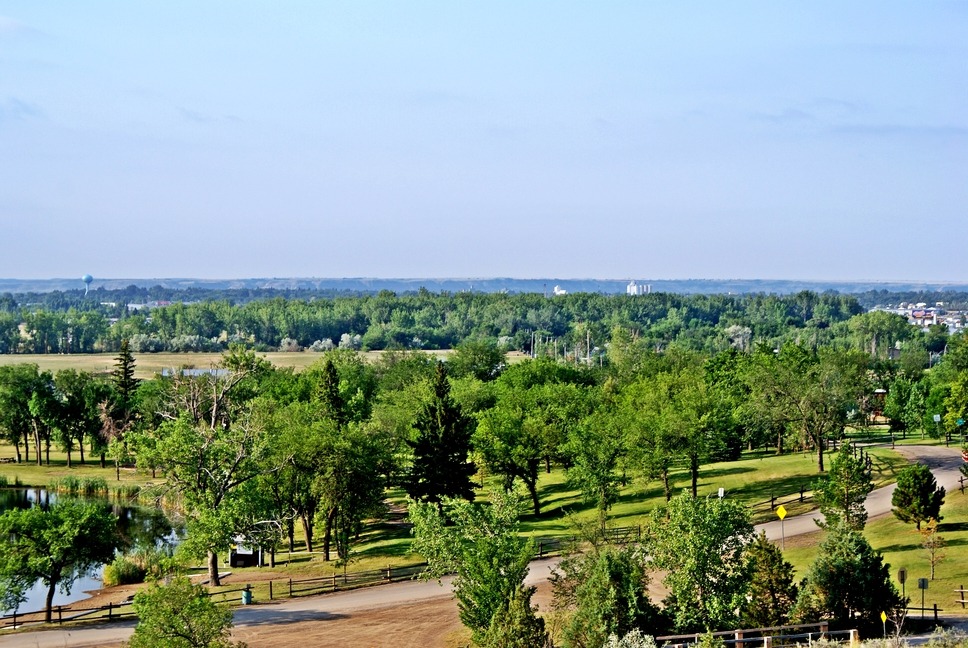 Williston, ND: Williston from Spring Lake Park