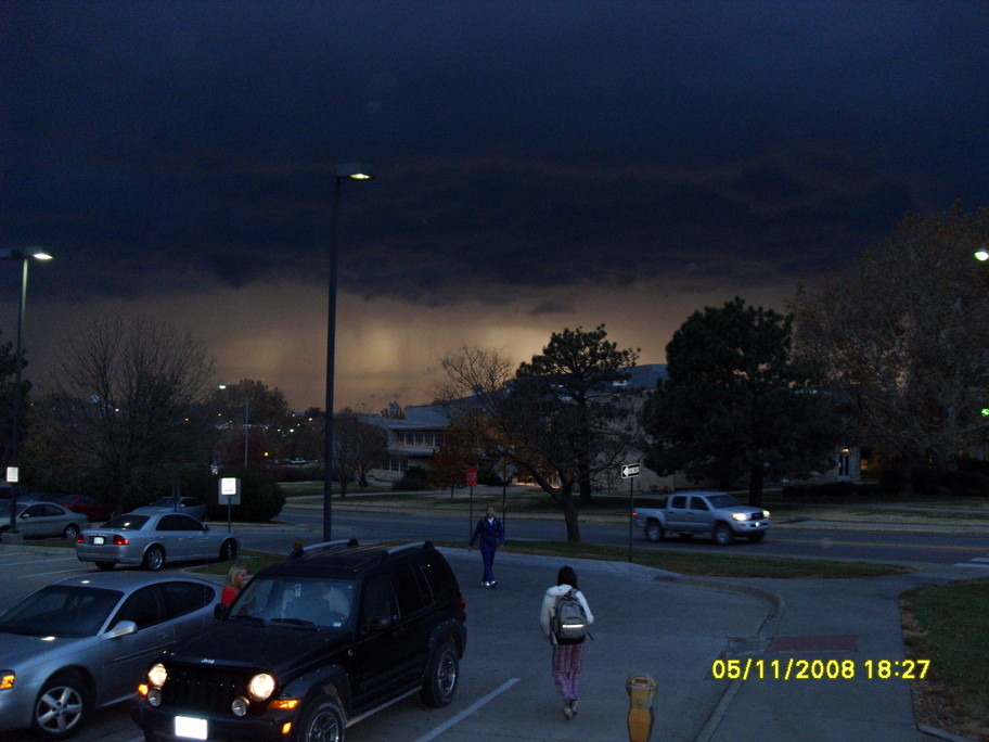 Manhattan, KS: T-Storm as seen from Moore Hall