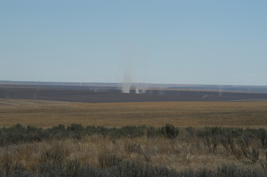 Lind, WA "Dust Devils" 1 mile north of Lind (082505) photo