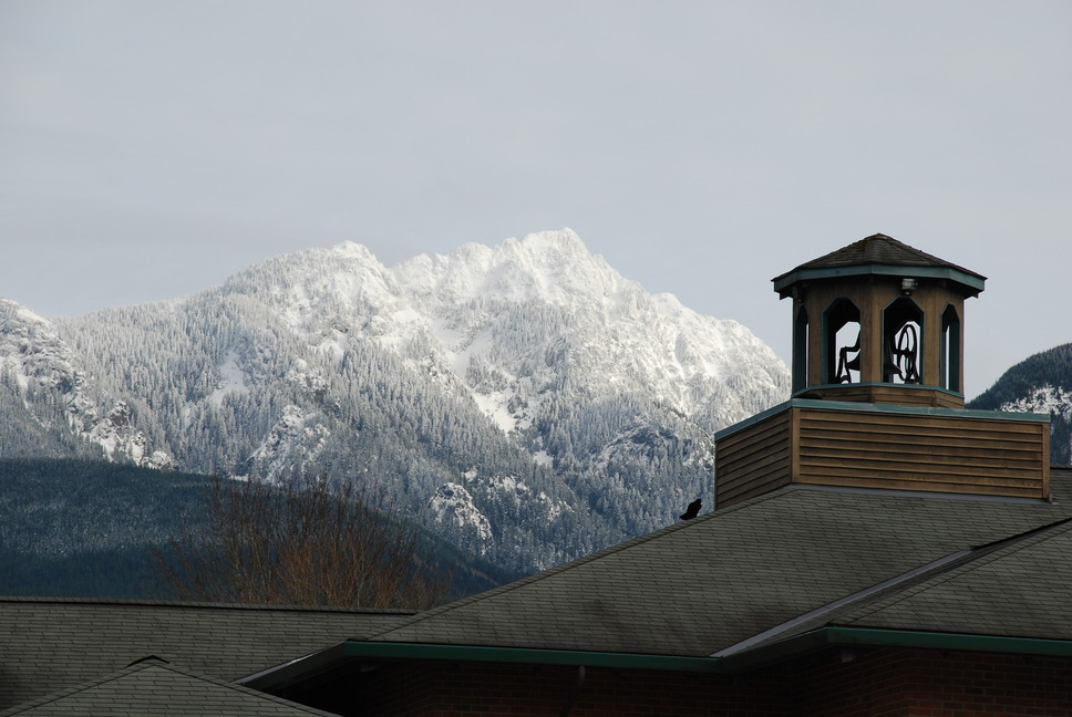 Gold Bar WA Mt Stickney And Gold Bar Elementary Bell Tower Photo Gold Bar WA Mt Stickney And Gold Bar Elementary Bell Tower Photo