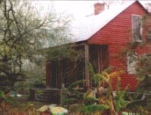 Grand Isle, LA: The red creole cottage at the end of Cemetery Lane