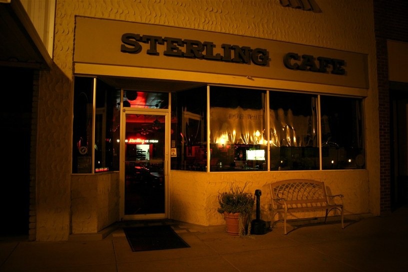 Sterling, KS Sterling Cafe at Night photo, picture, image (Kansas) at