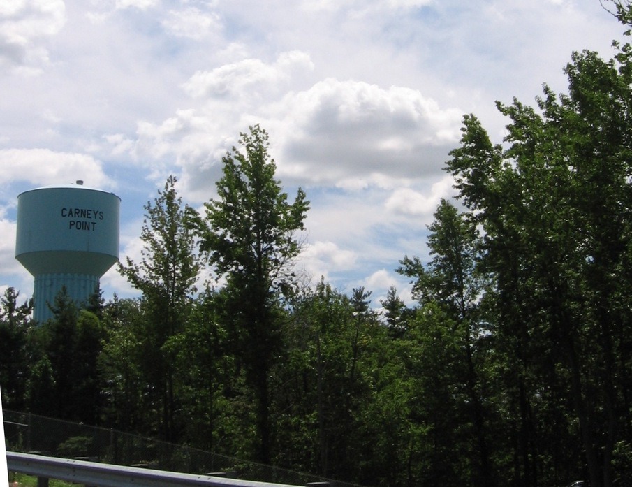 Carneys Point, NJ: The water tower in Carneys Point (http://carneyspoint.wordpress.com) in Salem County NJ