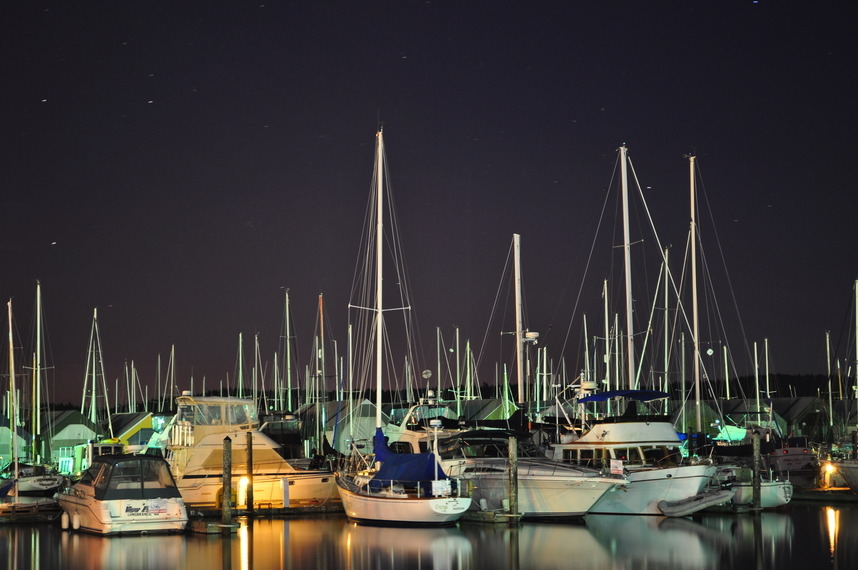 Poulsbo, WA: Poulsbo Marina @ Night