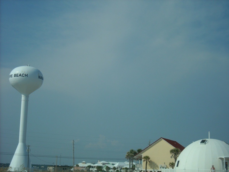 Gulf Breeze, FL: Navarre Beach Water Tower and Igloo on Navarre Beach