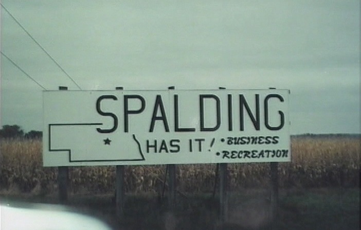Spalding, NE: Spalding Highway 91 sign