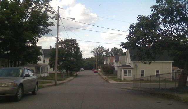 Sanford, ME: Looking down Jackson St.