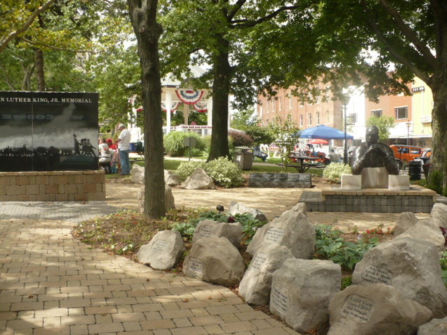 Mansfield, OH: The Martin Luther King, Jr. Memorial in the downtown Mansfield Square