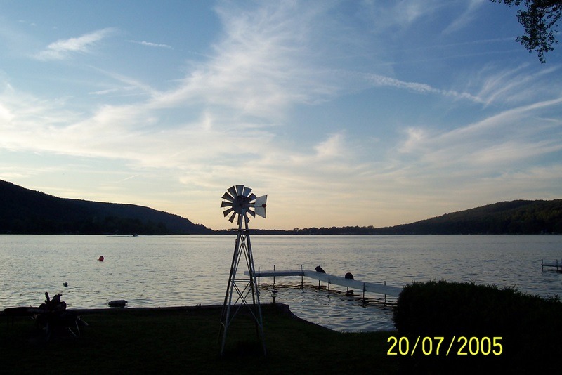 DeRuyter, NY DeRuyter Lake at Dusk photo, picture, image (New York